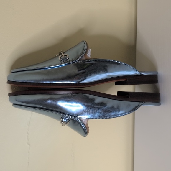 Sam Edelman Size 6 Linnie Mule In Metallic Sky, NEW - Picture 8 of 11